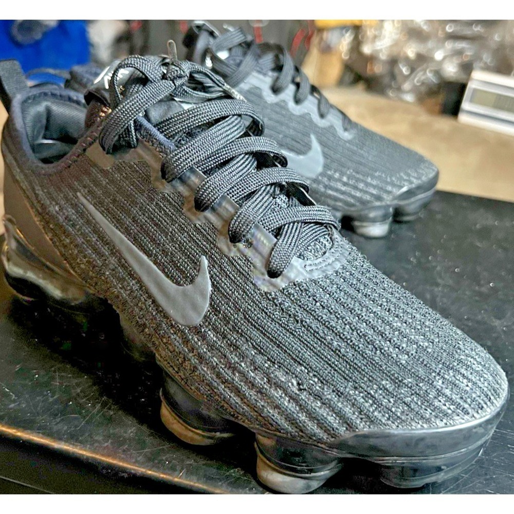 NIKE AIR VAPORMAX 2021 FLYKNIT GS BLACK ANTHRACITE Size 5Y